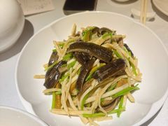 茭白炒现划鳝丝-玫瑰厅上海菜(兴国路店)