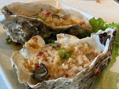 蒜蓉乳山生蚝-开海·红岛海鲜虾水饺(石老人店)