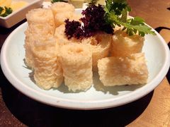 香炸腐皮-左庭右院鲜牛肉火锅(新梅广场店)