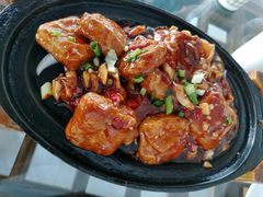 铁板毛豆腐-徽州美食(三十年老店)