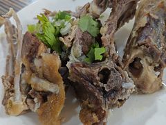 -陕北农家小吃风干羊肉剁荞面