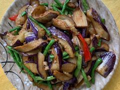 豆角炒茄子-区海鸡场饭店(石壁店)