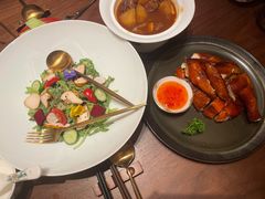 土鸡肉蔬菜沙拉配黑松露酱汁-觅唐MITONG(鸟巢店)