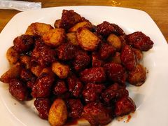 黑蒜子牛肉粒-陈傻子餐厅(世纪都会店)