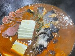 -北京龙庆四季香农家饭庄·灶台鱼·碳烤虹鳟鱼(龙庆峡店)