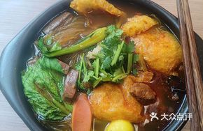 Three Delicacies Duck Blood Hot Pot