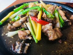 铁板姜葱田鸡-本味轩精品茶餐厅(黄山路店)