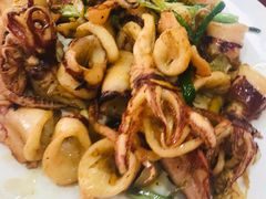 爆炒墨鱼-万家海鲜饭店
