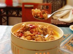姬松茸蒸鸡-天禄堂西溪庄园