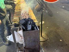 -劳动公园新疆人烤腰子