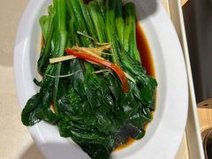 白灼广东芥兰-香港池仔记肠粉王(博多新记襄阳南路店)