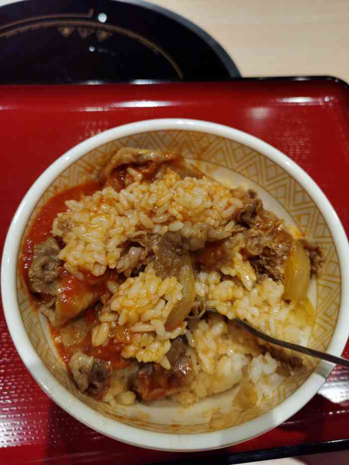 食其家·牛丼咖喱(新城市虹桥中心店"极其烂,外卖分量严重低下,电话