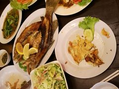 烤鱼，beef-Telaga Seafood Restaurant
