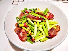 土蒜苔炒香肠-农耕记·湖南土菜(halo广场店)