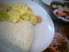 划蛋虾仁饭&鲜果紫米露-甜蜜蜜港式茶餐厅(虹梅店)