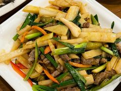 牛肉炒自家腌笋-大唐靓汤江门私房菜(景田店)