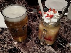 香橙草莓冰沙-Lets burger非常汉堡·环球风味(蓝色港湾店)
