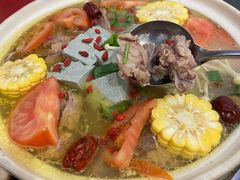 山药牛肉排骨豆花汤锅-花水湾红太阳牛肉汤锅