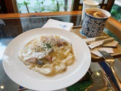 蘑菇培根白汁意粉-西关84·History·Art·Cafe