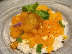 芝士米布丁配芒果雪芭-LESCEDARS Brasserie Bistro香柏树