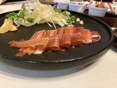 三年金钱火腿配大理手撕乳扇-泓0871臻选云南菜·味庄