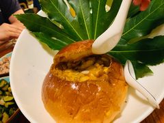 咖喱面包鸡-烛影拾光观景餐厅·创意菜·摄影·小提琴(大唐不夜城店)