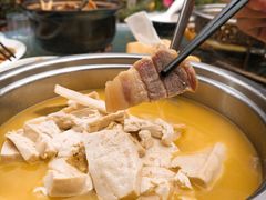 手工豆腐笋干汤-国生茶庄·地道农家菜团建活动