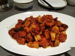 蒜子口蘑牛肉粒-燕春楼(海河华鼎店)