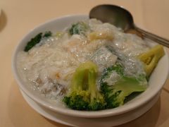 鲜蟹肉扒双蔬-镛记酒家