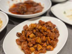 蒜子口蘑牛肉粒-燕春楼(海河华鼎店)