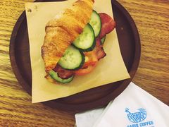 可颂三明治-Oasis coffee燕谷咖啡(公信店)