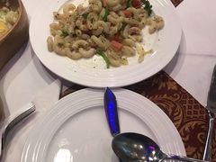 火腿炒通心粉-小白桦西餐厅