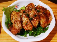 蒜香鸡翅中-胖记烤肉(江汉路店)