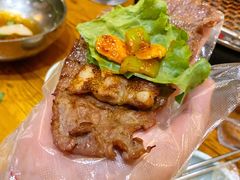 牛肉包五花肉-三千里韩式炭火烤肉(南八马路店)