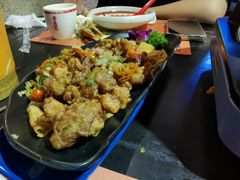 炸鸡-老表记广西宵夜螺蛳鸭脚煲(西大店)