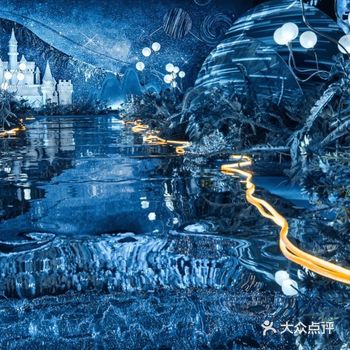 琉璃通透的蓝色星空婚礼