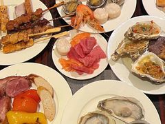 -广州万富希尔顿酒店·感趣自助餐厅·金秋蟹宴生蚝海鲜刺身烧烤