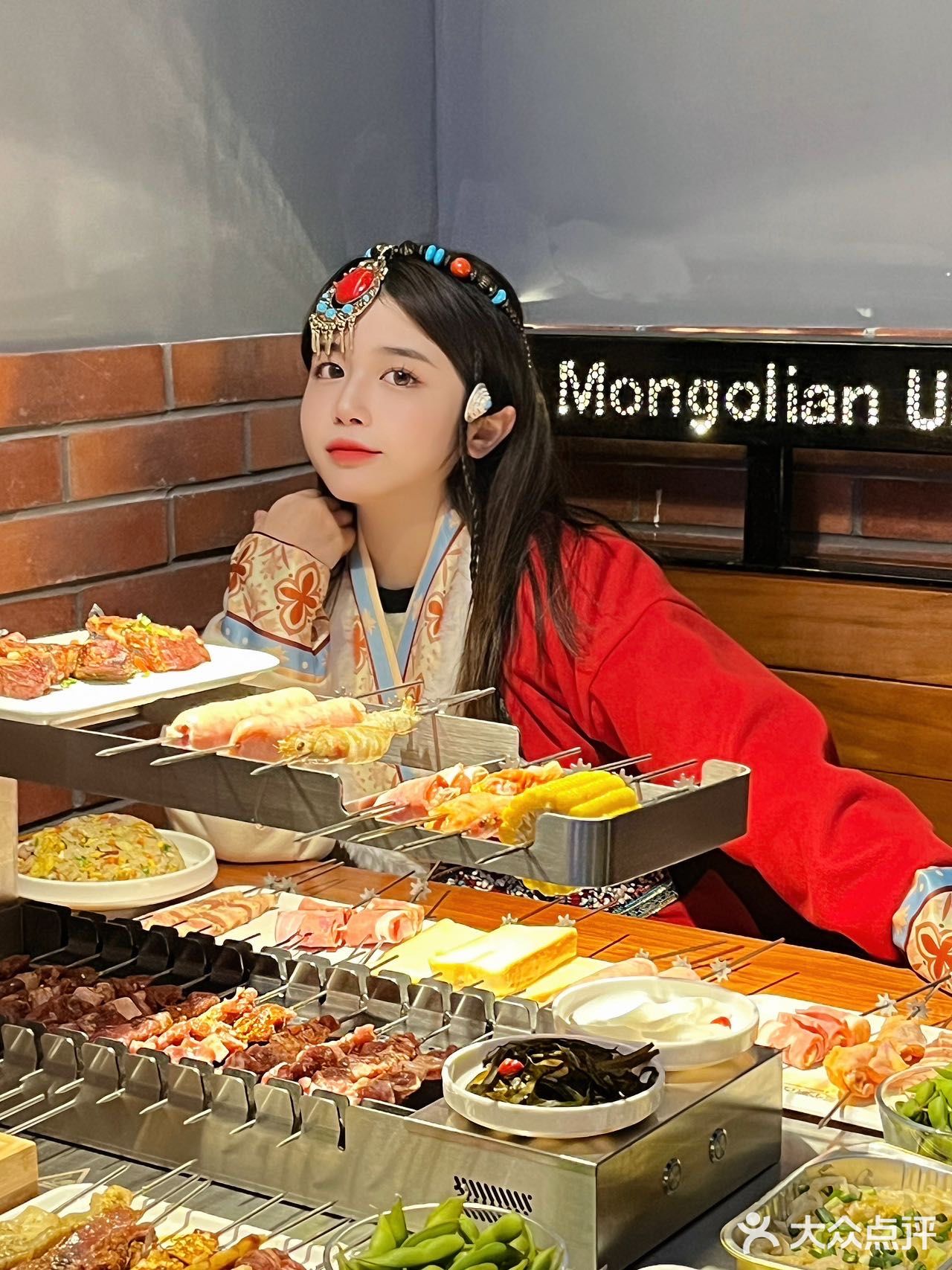 冬天吃个烤肉还能直接穿越蒙古草原🐏太绝了！