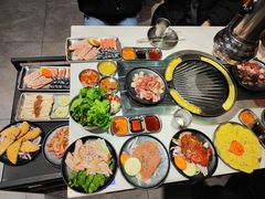 -山野的朋友露营炭火烤肉