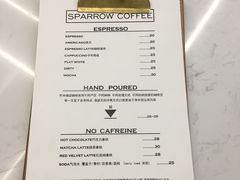 菜单-麻雀咖啡SPARROW COFFEE(十全街店)