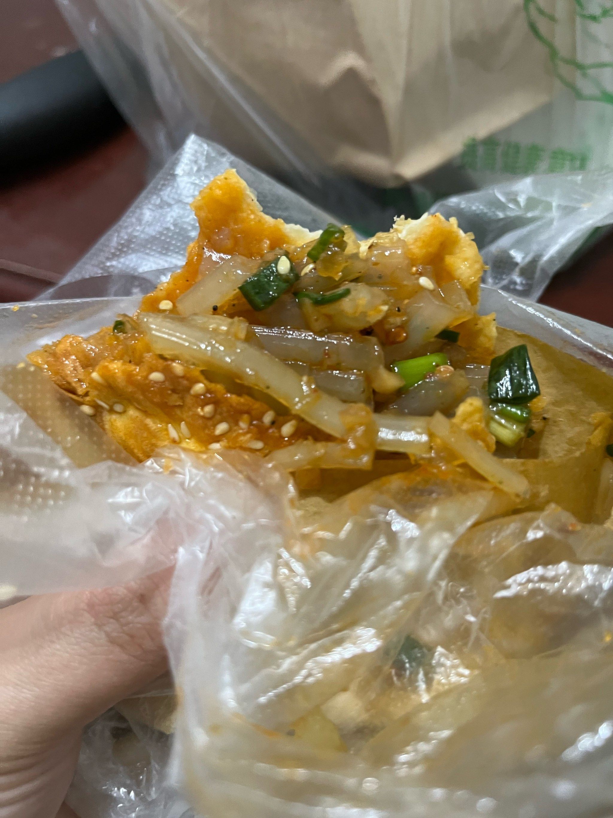 南充特色小吃锅盔凉粉