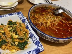 面筋菠菜-秦香阁·西北家常菜(徐汇日月光中心店)