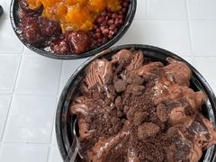 巧克力绵绵冰-小胖老味刨冰