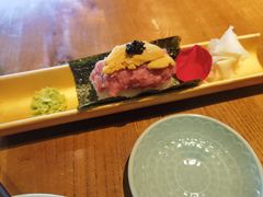 蓝鳍金枪鱼泥海胆手卷-阿吾罗日本料理(K11艺术中心店)