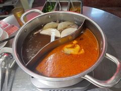 鸳鸯锅打边炉（五选二）-燃计沙茶皇·香港沙茶火锅(人广旗舰店)
