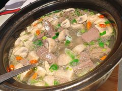 蘑菇肉丝鹅血汤-金典银峰老鹅馆·昆山菜(亭林公园店)