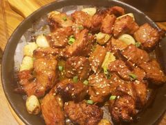 铁盘烤梅肉-船歌·鱼水饺青岛菜(金狮广场店)