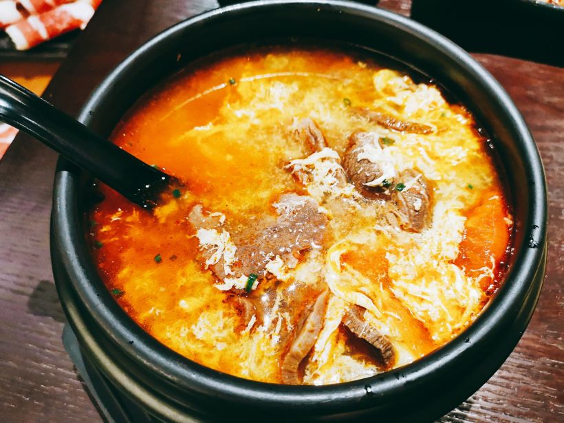 牛舌汤,更像韩式的做法,汤里的牛舌量很足!