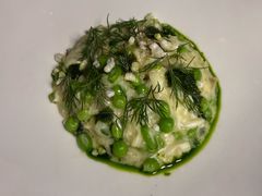 帝王蟹蟹肉烩饭配甜豆和莳萝-Jean Georges