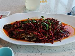 香辣石斑鱼-巧克力渔家.小船海鲜家常菜(万平口店)